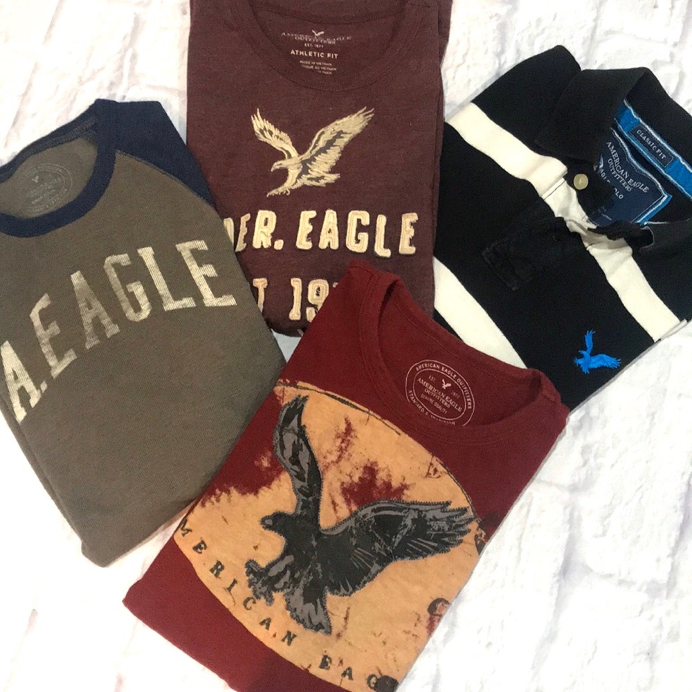 Lot of 4 American Eagle boys tops size xs